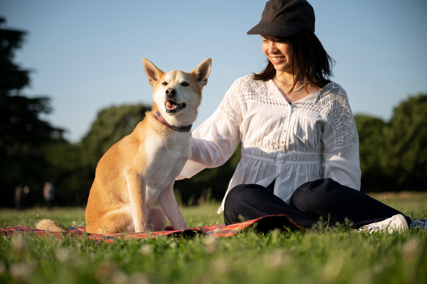 Dog walking off-leash on a trail demonstrating reliable recall training